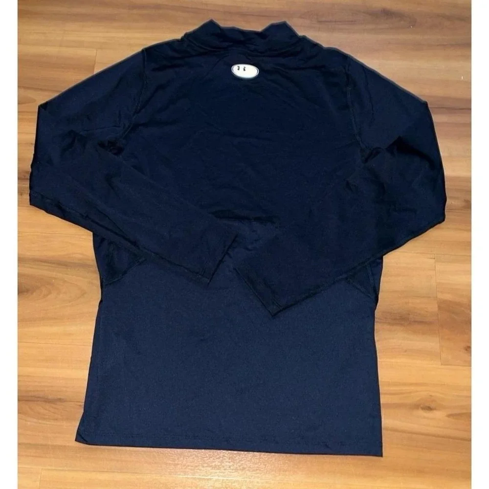 Mens NWOT Under Armour Compression Fitted Running Workout Mock Neck Shirt‎
